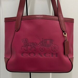 Coach (NWT) Tote 27 in Colorblock With Horse And Carriage